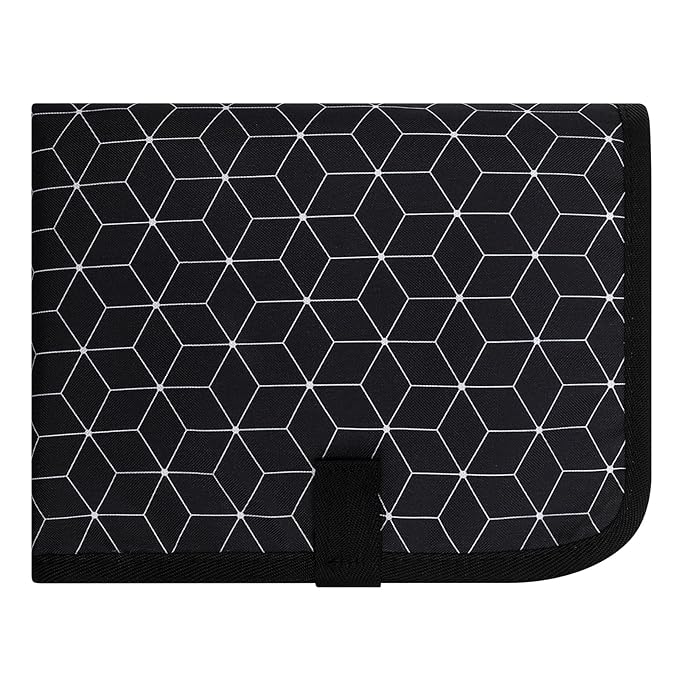 Accmor Portable Diaper Changing Pad, Waterproof Baby Changing Mat, Foldable Portable Travel Changing Pads for Baby, Black