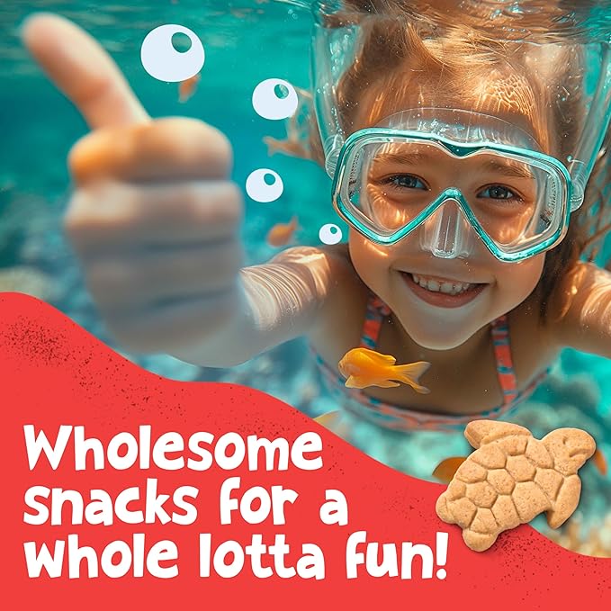 Get'ems! from Gerber Pumpkin, Apple & Cinnamon Ocean World Cookies, Kids Snack Made with Real Veggies & Fruits, Iron & Vitamin E, No Artificial Flavors, No GMO Ingredients