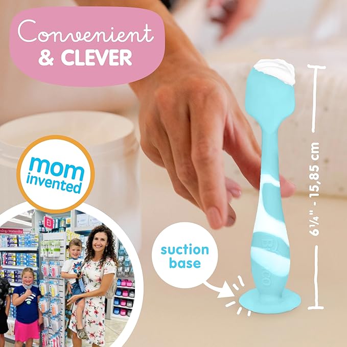 Bumco Diaper Cream Spatula - BPA-Free Diaper Bag Essentials, Soft Butt Spatula Baby, Mom-Invented Butt Paste Spatula, Bumco Diaper Cream Spatula, Flexible Diaper Cream Applicator, Baby Bum Brush