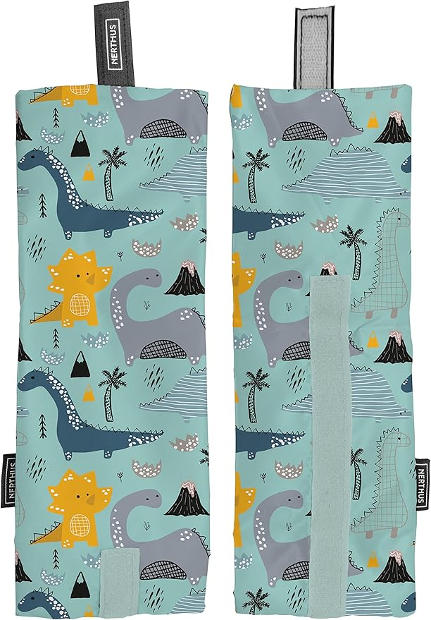 NERTHUS FIH 881 Reusable Dinosaur Snack Bag, Eco-Friendly, Adaptable, Easy to Clean and Washable