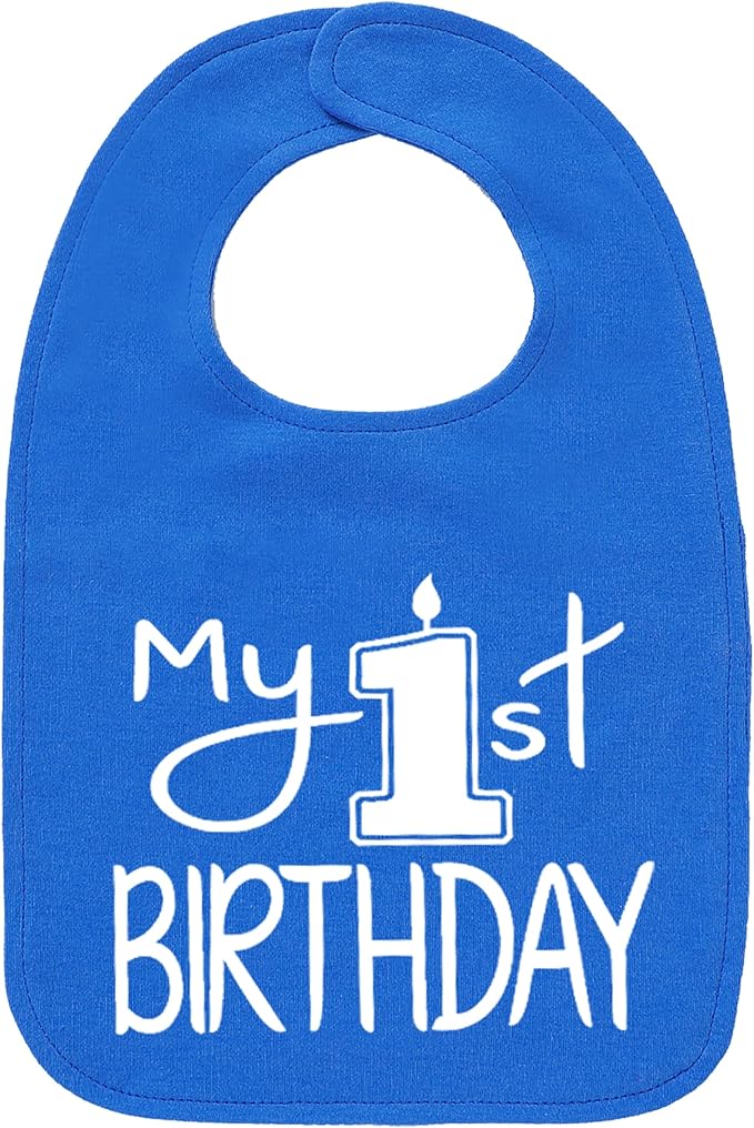 Aiden's Corner Handmade Cute Baby Boy Girl First Birthday Smash Cake Bibs My 1st Birthday Bib