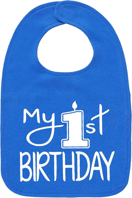 Aiden's Corner Handmade Cute Baby Boy Girl First Birthday Smash Cake Bibs My 1st Birthday Bib