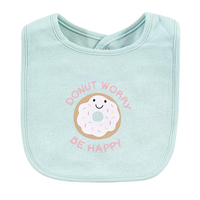 Hudson Baby Unisex Baby Cotton Bibs, Sweetest Cupcake, One Size