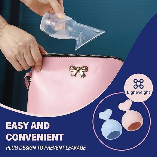 Deluxe Manual Silicone Breast Pump and No Contact Forehead Thermometer for Babies and Adults | Bundle Pack