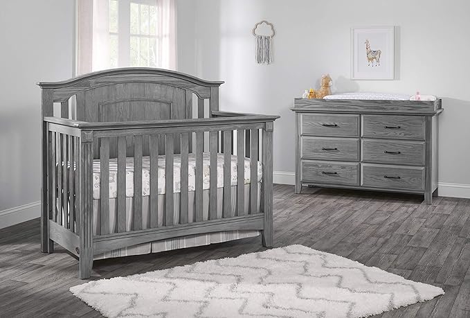 Oxford Baby Universal Changing Topper for Kenilworth/Willowbrook 6 Dr dresser, Graphite Gray