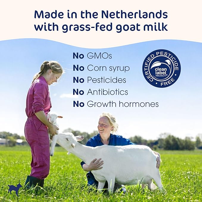 Kabrita Goat Milk-Based Infant Formula Powder, Designed for Gentle Digestion, Gentle Alternative to Cow’s Milk, with Iron, DHA, ARA & Prebiotics, for Infants 0–12 Months, Non-GMO, 28 oz (Pack of 2)