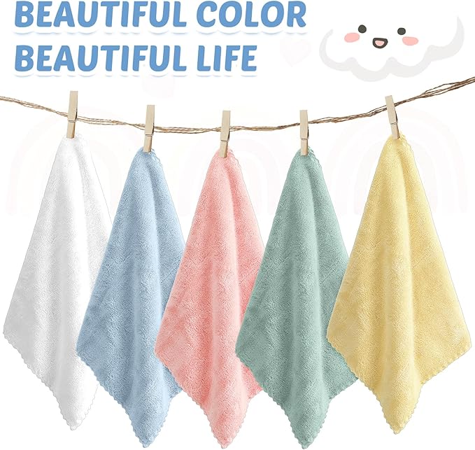 Newwiee 50 Pack Baby Burp Cloths 20''x10'' Absorbent Burping Cloths for Girl Boy Large Baby Rags Towels for Newborn Essential(Colorful)