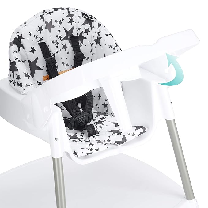 Evenflo Eat and Grow 4-in-1 Convertible High Chair (Pop Star White)