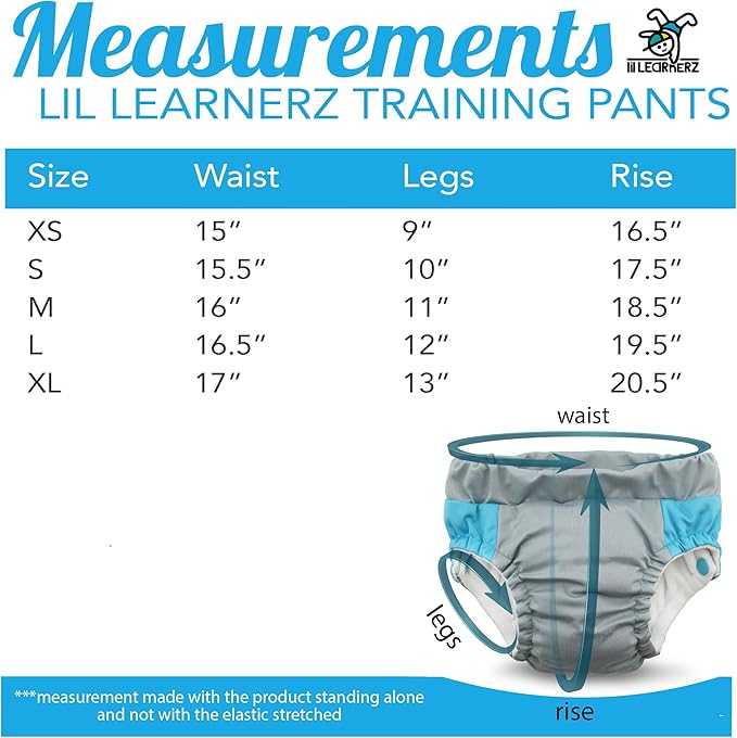 Kanga Care Lil Learnerz Reusable Toilet Training Pants (XSmall - Lily & Caribbean)