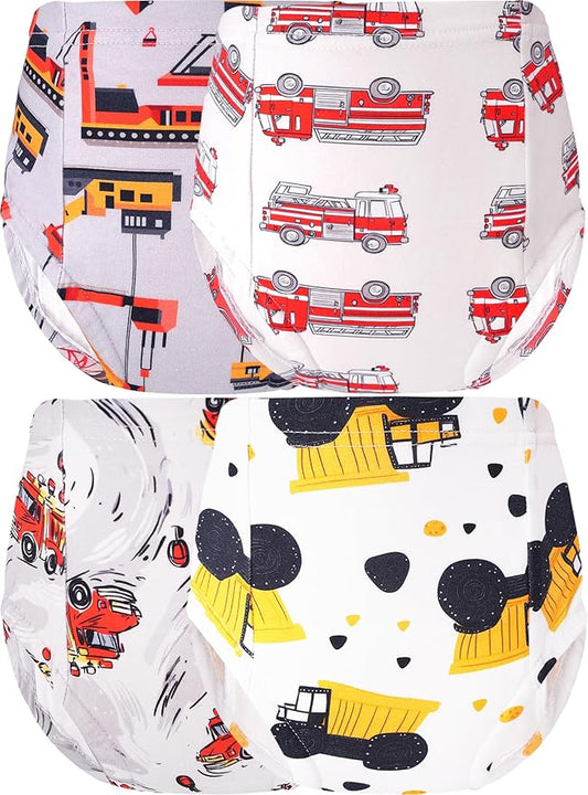 Boys Potty Training Underwear Pee Pants Cotton Absorbent Leak Resistant 4-Pack For Toddler 2t 3t 4t 5t 6 7 8 10
