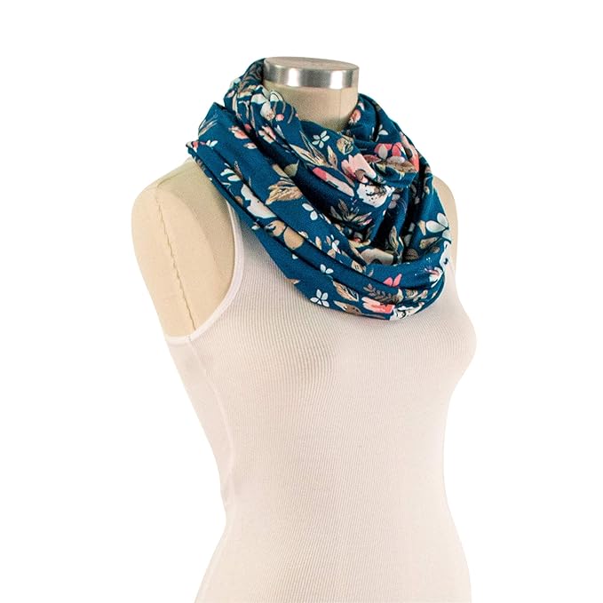 Bebe au Lait 5-in-1 Multi-Use Cover: Nursing Covers for Breastfeeding, Infinity Scarf, Nursing Shawl, Car Seat Cover, Shopping Cart Cover, Carrier Cover, Privacy Nursing Cover- Midnight Floral