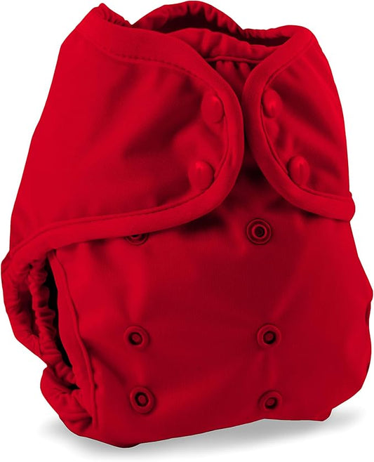 Buttons Cloth Diaper Cover – Snap Super One Size (12-40lbs) (Cherry)