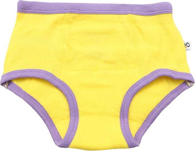 ZOOCCHINI Toddler 3-Pack Potty Training Pants - Soft Organic Cotton Underwear with Absorbent Padding and Fun Designs, Ballerina Gals, 3-4 Years,