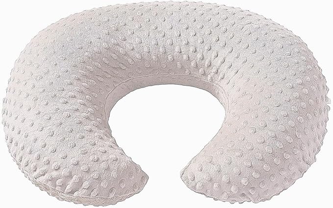 Dots Nursing Pillow Cover, Case Plush Breathable Breastfeeding Pillow Slipcover Fits Nursing Pillow, Super Soft Snug Positioners for Baby Boy Baby Girl (Sand)