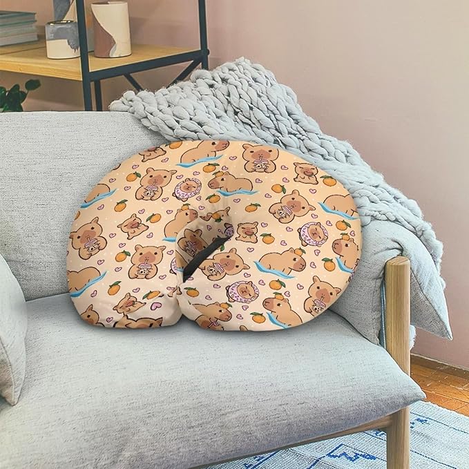 Nursing Pillow Cover for Breastfeeding Cute Capybara Design Soft and Comfortable Nursing Covers for Breastfeeding, Ideal for New Moms