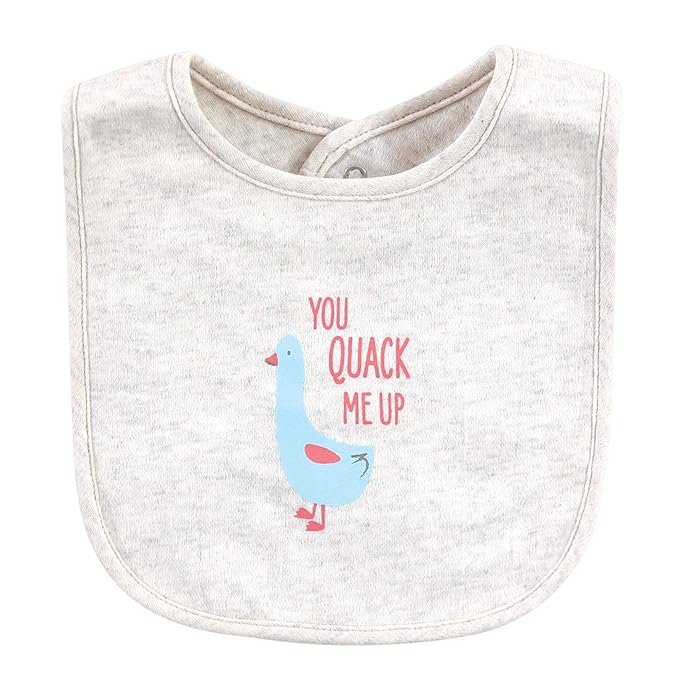 Hudson Baby Unisex Baby Cotton Bibs, Hogs And Kisses, One Size