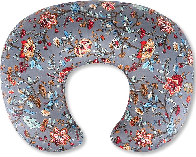 x-vesolje Nursing Pillow, Breastfeeding Pillow with Removable Cover, Ergonomic Breast Feeding Pillow, Baby Feeding Support Pillow for Mom Easier Breastfeeding- Original Size/Peony