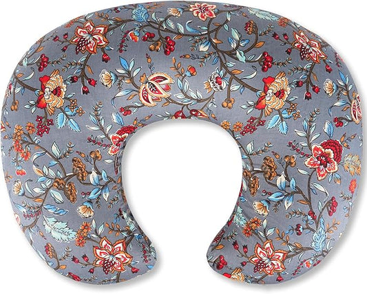 x-vesolje Nursing Pillow, Breastfeeding Pillow with Removable Cover, Ergonomic Breast Feeding Pillow, Baby Feeding Support Pillow for Mom Easier Breastfeeding- Original Size/Peony