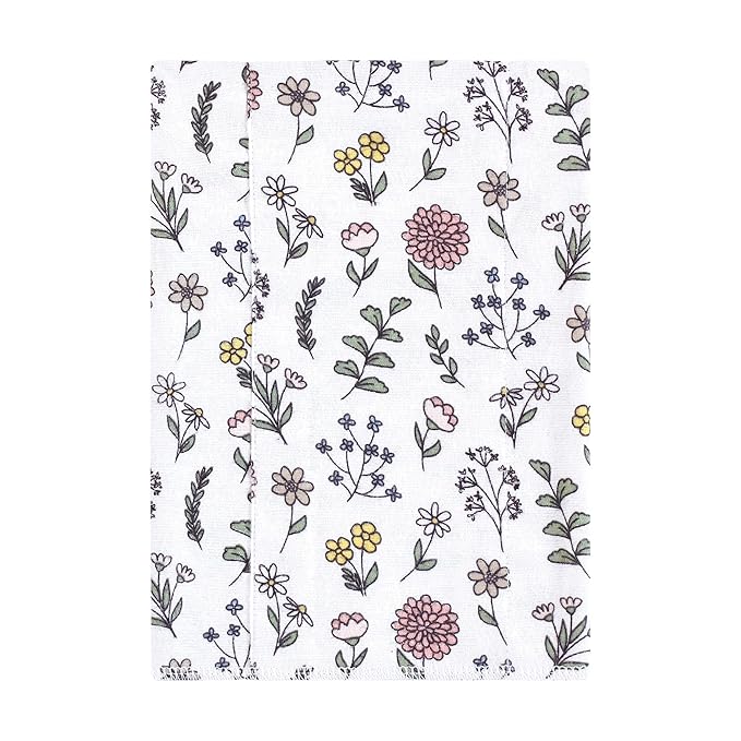 Hudson Baby Unisex Baby Flannel Burp Cloth 7pk, Dandelion Wish, One Size