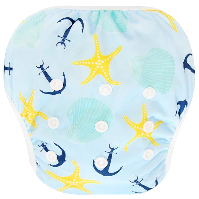 Langsprit 3 Pack Swim Diaper for Baby & Toddle,Reuseable Washable Diaper Swim for Swimming Lesson & Baby Shower Gifts