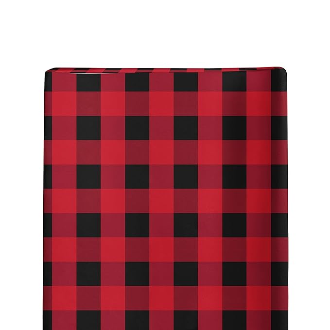 Changing Pad Cover Boy, Baby Changing Table Covers for Boys, Woodland Nursery Decor by JLIKA (Buffalo Plaid)