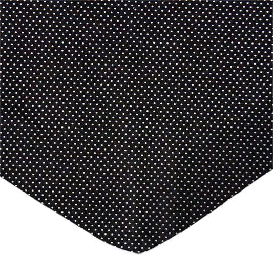 SheetWorld Baby Fitted Bassinet Sheet Fits Nuna Mixx 12 x 29 inches, 100% Cotton Woven Sheet, Unisex Boy Girl, Pindots Black, Made in USA