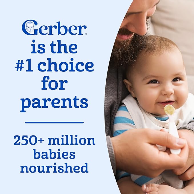 GERBER CEREAL FOR BABY Infant Dry Cereal Rice 1ST FOODS Non GMO Rice 5x8oz