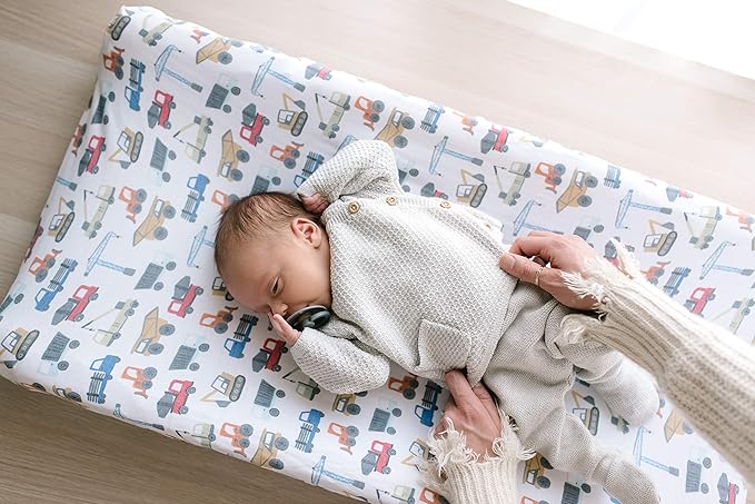 Copper Pearl Premium Knit Changing Pad Cover Soft, Stylish, and Universal Fit for All Standard Diaper Changing Pads, Trendy Design Changing Pad Covers, Diesel