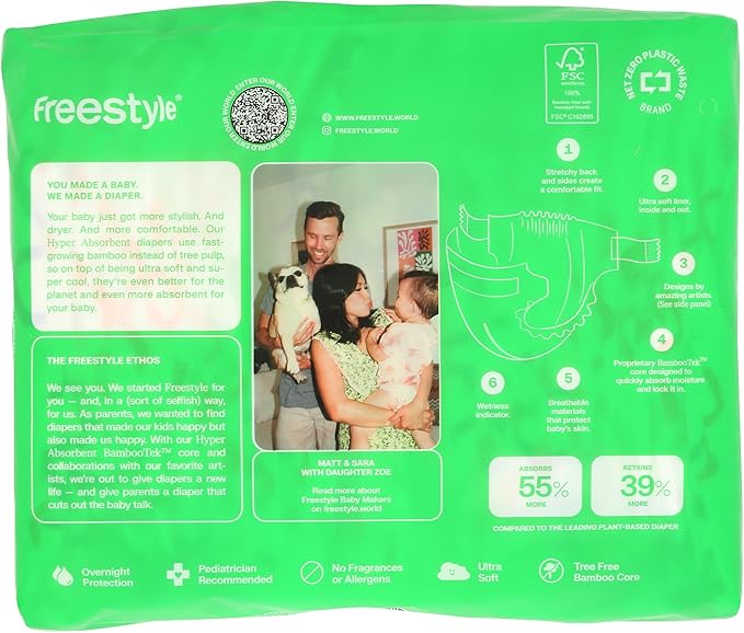 Freestyle Diapers Size 4 Freestyle Diaper, 24 CT