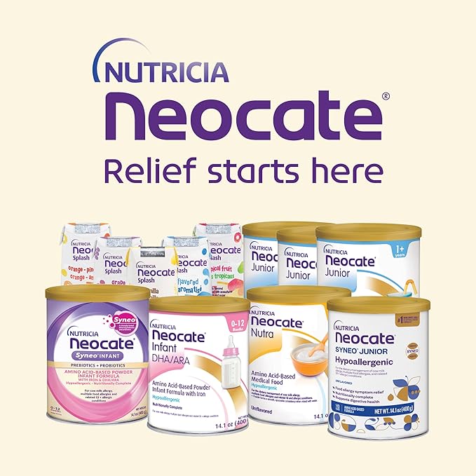 Nutricia Neocate Nutra - Amino Acid-Based, Dairy-free, Hypoallergenic Solid Food with a Cereal-Style Consistency - With Calcium, Vitamin D, and Iron - 14.1 Oz Can (Pack of 1)