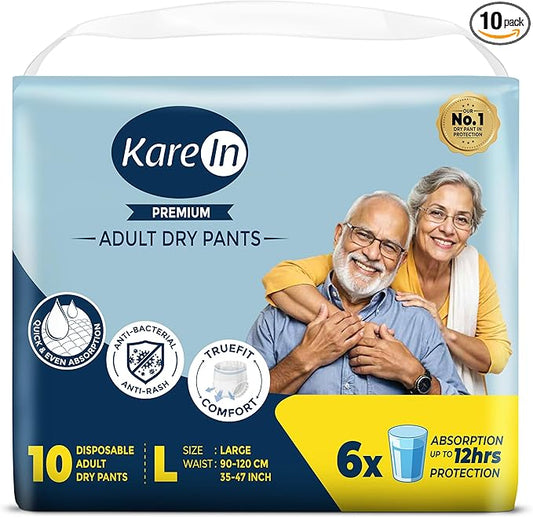 Kare in pull ups Adult Pull Ups - Pant Style Underwear 10's Pack Large Size 90-120Cm (35"-47")