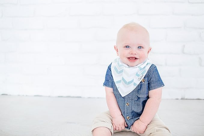 Copper Pearl Baby Bandana Bibs, 4 Pack