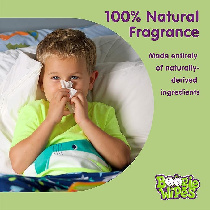 Saline Nose Wipes by Boogie, for Baby & Kids, Face, Hand & Body, FSA/HSA Eligible, Made with Vitamin E, Aloe, and Natural Saline, Lavender Scent, 90 Count (Pack of 1)