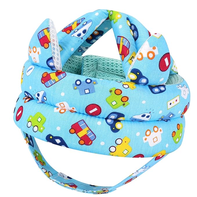 Accmor Baby Head Protector for Crawling and Walking, Cute Baby Helmet Adjustable No Bumps Infant Safety Cap, Breathable Protective Headguard Soft Cushion Anti-Collision Toddler Helmet for 6m-24m Kid