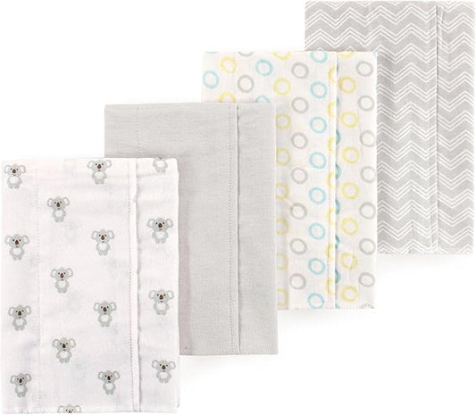 Little Treasure Luvable Friends Flannel Burp Cloths 4pk