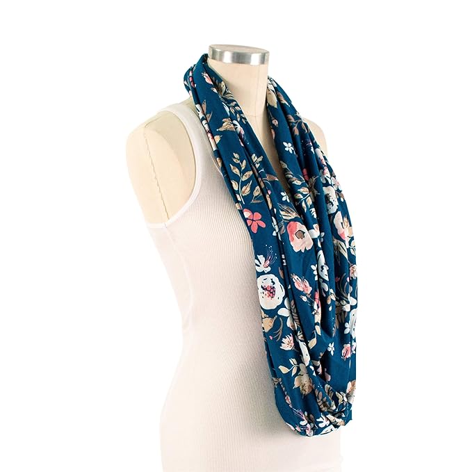 Bebe au Lait 5-in-1 Multi-Use Cover: Nursing Covers for Breastfeeding, Infinity Scarf, Nursing Shawl, Car Seat Cover, Shopping Cart Cover, Carrier Cover, Privacy Nursing Cover- Midnight Floral