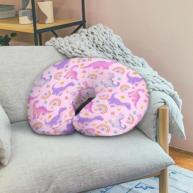 Rainbow Unicorn Nursing Pillow Slipcover Covers Soft Comfortable Pillowcase for Nursing Pillow Stretchy Replaceable Feeding Pillow Slipcover Washable