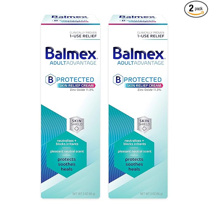 Balmex Adult Care Rash Cream, 3 OZ (Pack of 2)