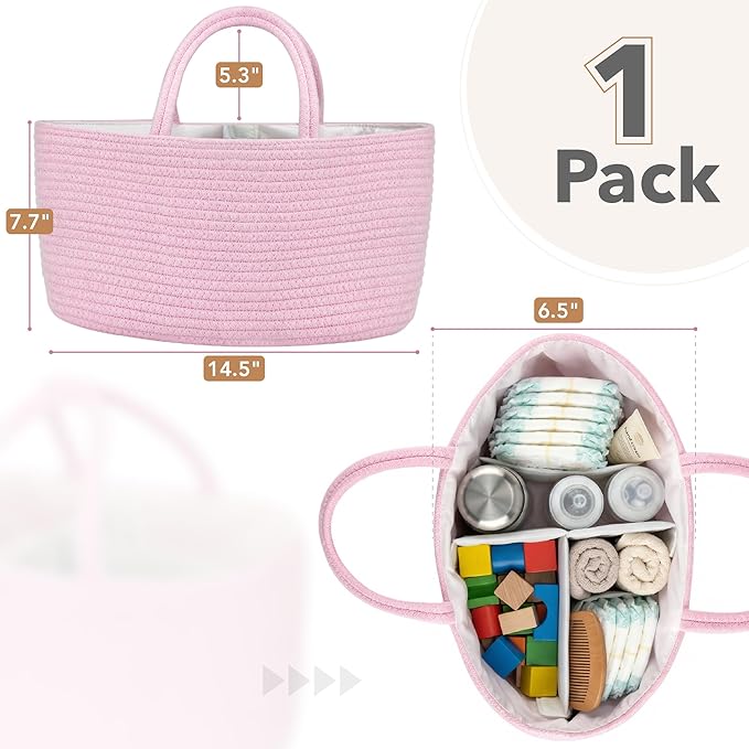 Mr. Pen- Baby Diaper Caddy Organizer, Car Caddy, Portable Organizer for Changing Table, Nursery