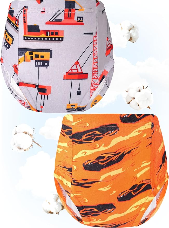 Boys Potty Training Underwear Pee Pants Cotton Absorbent Leak Resistant 4-Pack For Toddler 2t 3t 4t 5t 6 7 8 10
