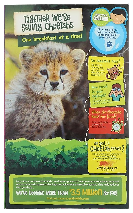 NATURES PATH CEREALS KIDS CHEETAH CHOMPS OR 10 OZ