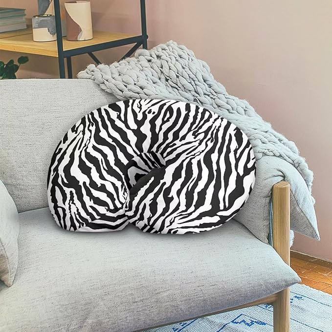 Classic Zebra Stripes Nursing Pillow Cover for Baby Boy Girl Breastfeeding Slipcover Infant Newborn Nursery Bottle Pillowcase Lightweight and Easy to Clean