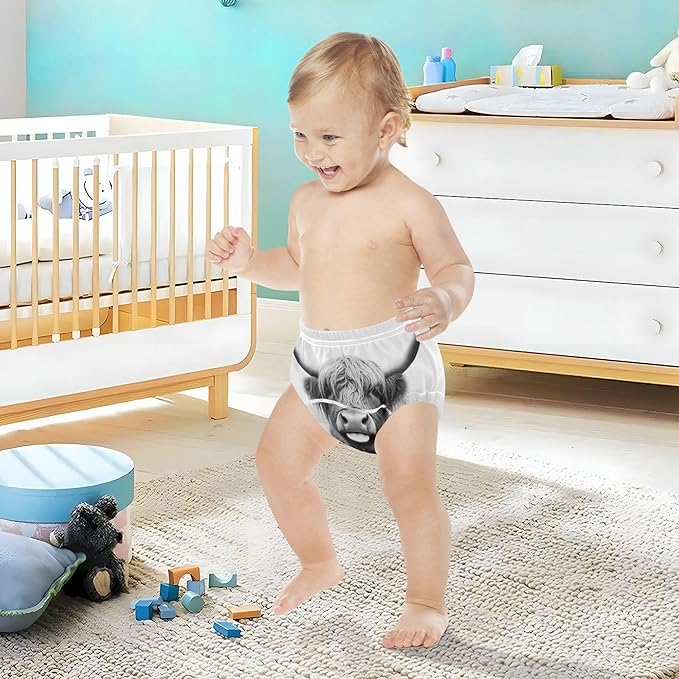 Baby Potty Training Must Haves Pants Leakproof Potty Training Underwear for Infant 5T A Highland Cow Sticking Out Its Tongue