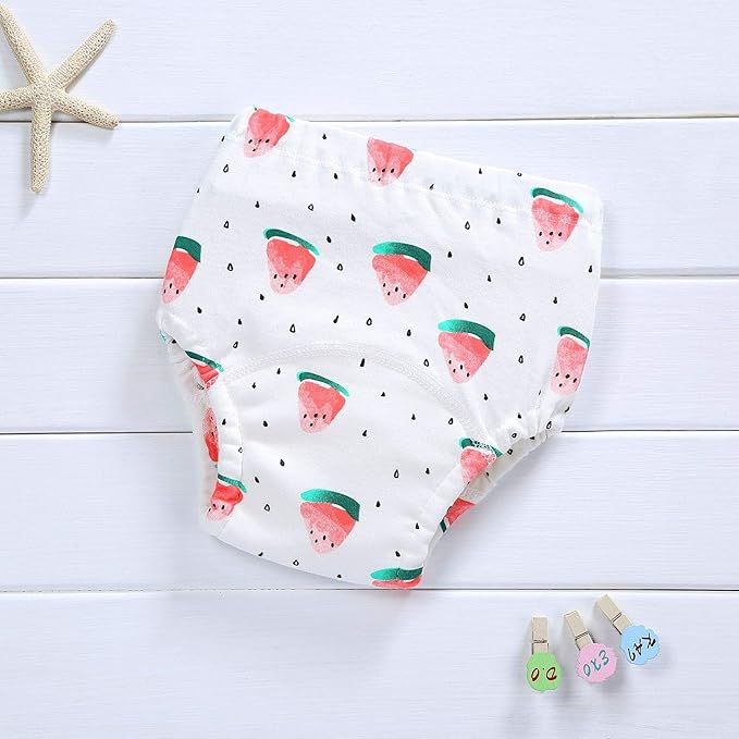 4 Pack Baby Toddler Reusable Toilet Pee Potty Training Pants Cloth Diapers Underwear