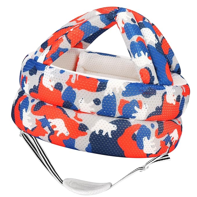 Accmor Baby Head Protector, Soft Baby Helmet for Crawling Walking, Breathable No Bumps and Soft Cushion, Lightweight Infant Safety Headguard Cap with Adjustable Buckle for Boys Girls Learning to Walk