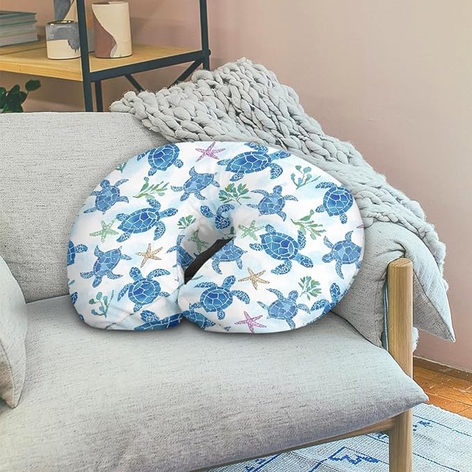 Sea Turtle Pillow Case Soft and Comfy Breastfeeding Pillows Covers, Snug Fits Nursing Pillow Slipcovers for Boys Girls, Machine Washable