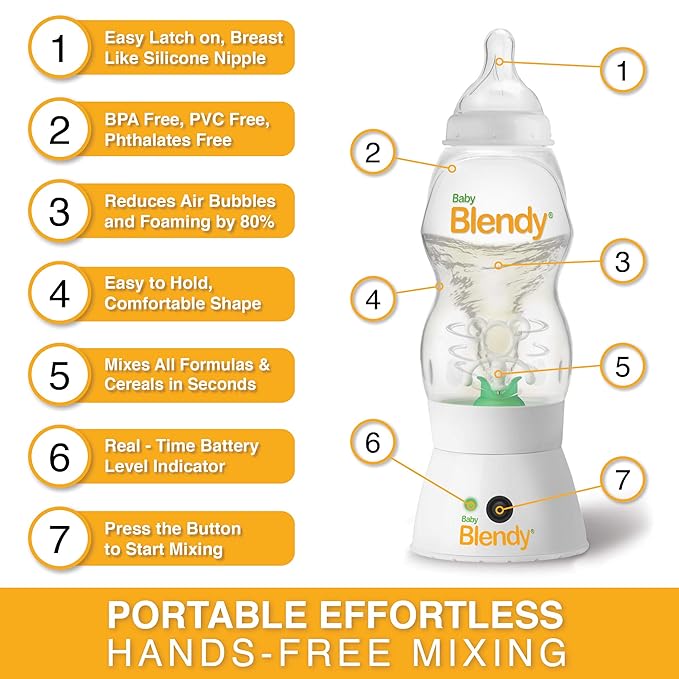 Baby Bottles - Best Infant to Toddler Milk Feeding Containers with Anti-Colic | Air Vent System - with Blender Mixer for Babies Newborns Infants Toddlers | (0-3 Months) Elite Bundle