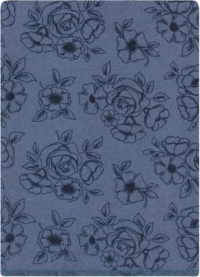 Hudson Baby Unisex Baby Cotton Flannel Burp Cloths Bundle, Dusty Rose Floral, One Size