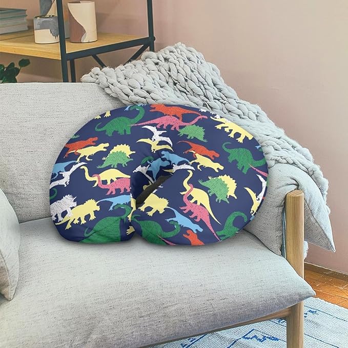 Nursing Pillow Cover Dinosaur Quick-Dry Fabric Fits The Original Support Pillow for Breastfeeding and Bottle Feeding Stretchy Nursing Pillow Cover