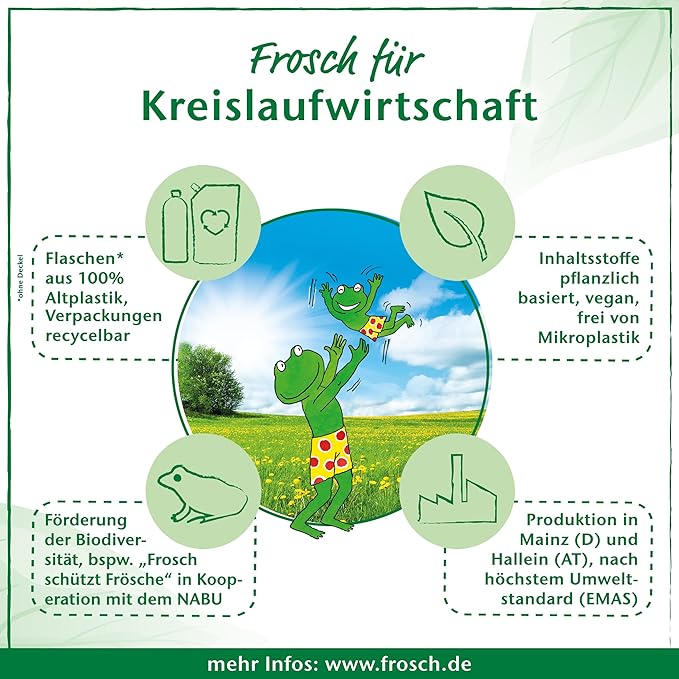 Frosch Baby Washing Up Cleaner, Sensitive Washing Up Liquid for Baby Bottles & Teats, Hypoallergenic, Suitable for Allergy Sufferers, 500 ml